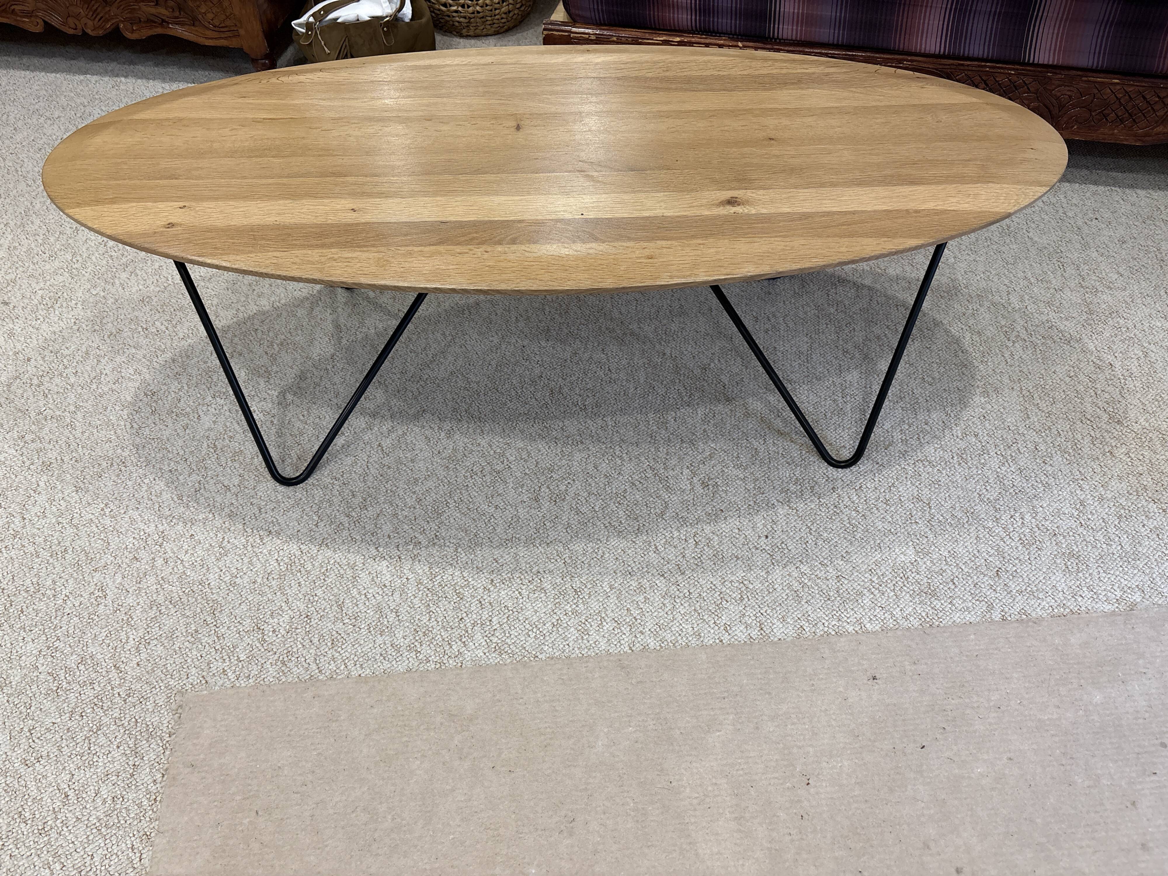 “ORB” Ethnicraft solid oak and steel