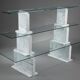 Carrara marble and glass library - 1970