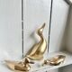 Three ducks or trio in solid brass