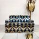 Vintage design Luxury velvet lounge sofa 2 seater 'Geometric lines'