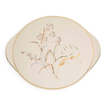 Assiette décorative fleurs vintage milieu du siècle, Allemagne, années 1970