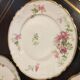 4 porcelain entremet plates