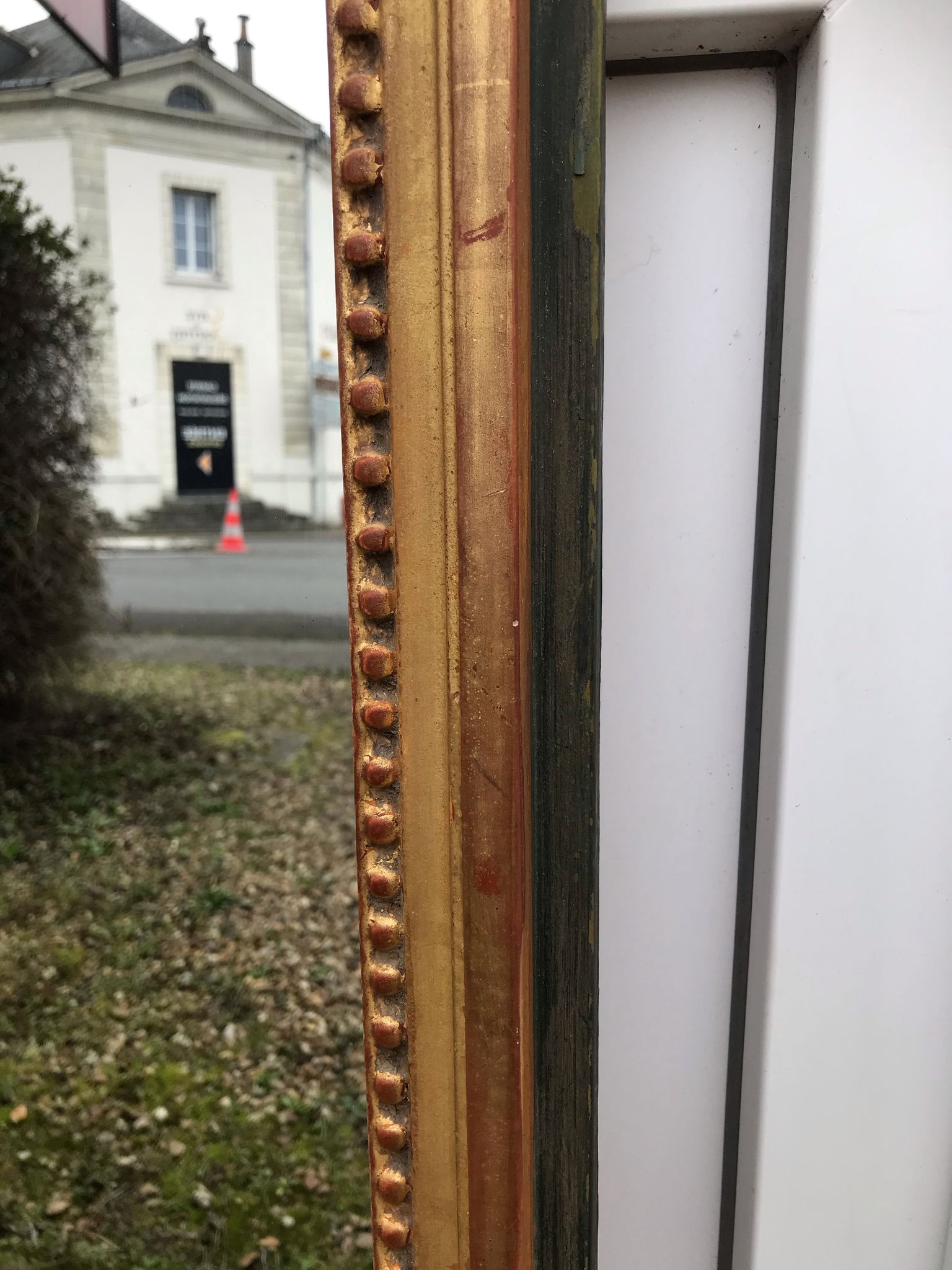 Miroir doré début XXème 101 x 35 cm