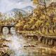 mountain valley painting