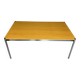 Large table design USM Haller wooden top and chrome structure