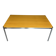 Large table design USM Haller wooden top and chrome structure