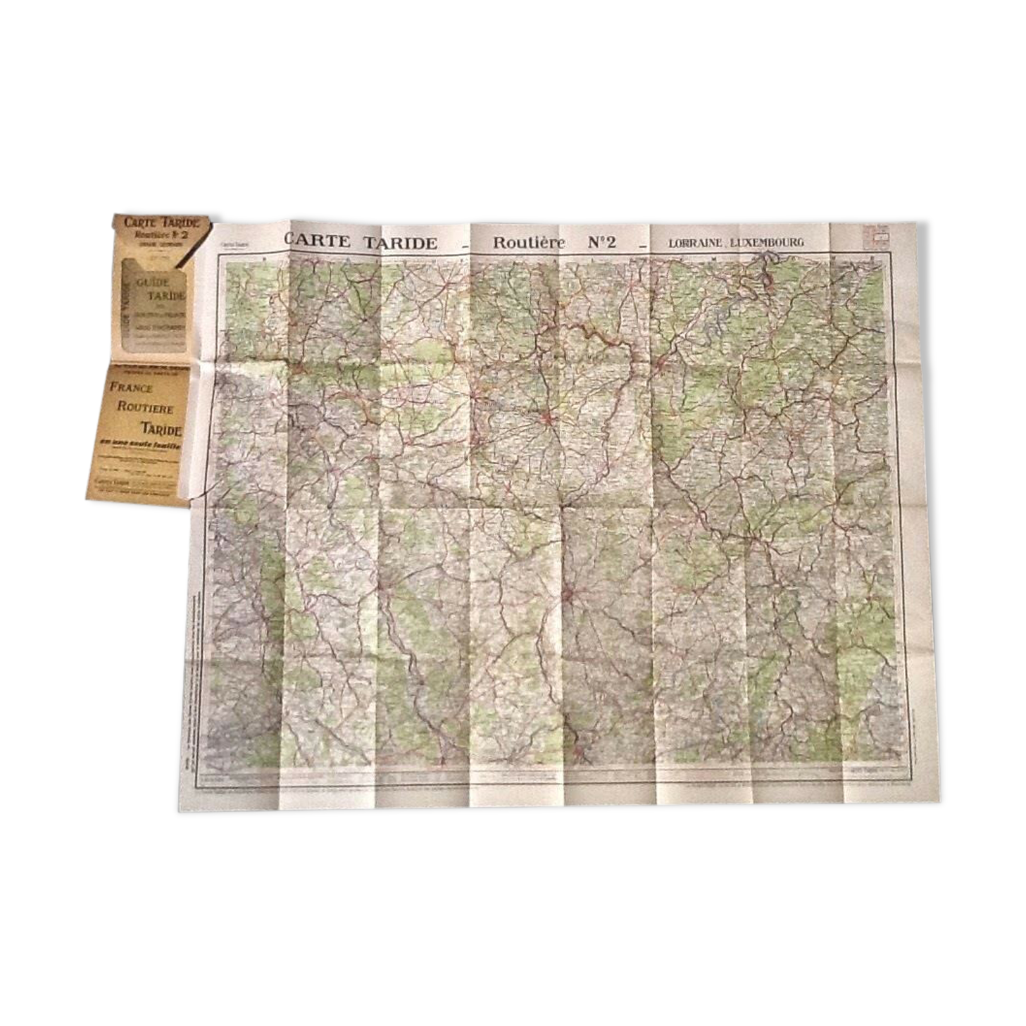 Road Map (1935) Taride N°2 Lorraine / Luxembourg Scale : 1250000th