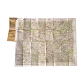 Carte routière 1935 Taride N°2  Lorraine Luxembourg  Echelle : 1250000ème