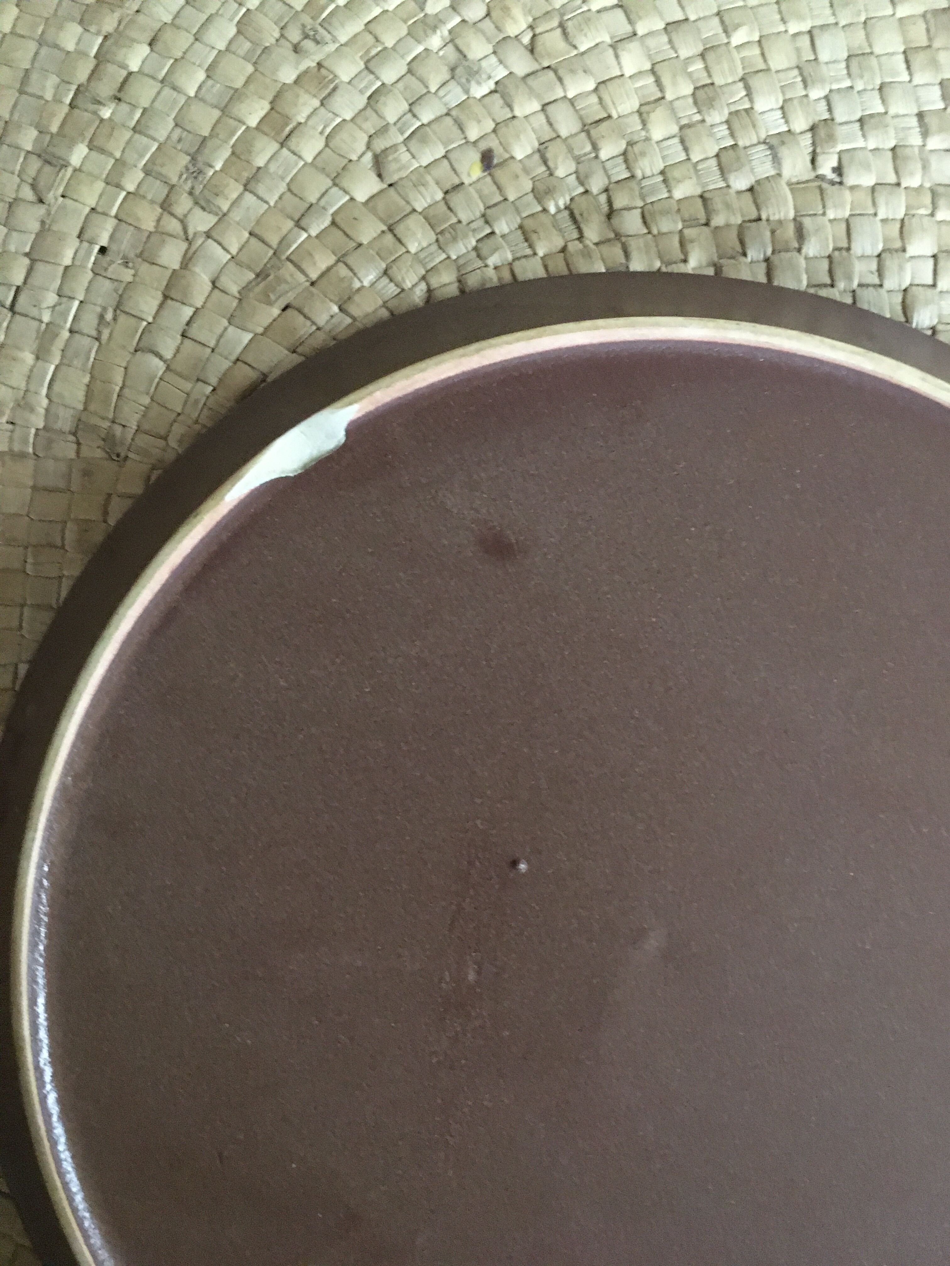 Series of 4 flat sandstone plates