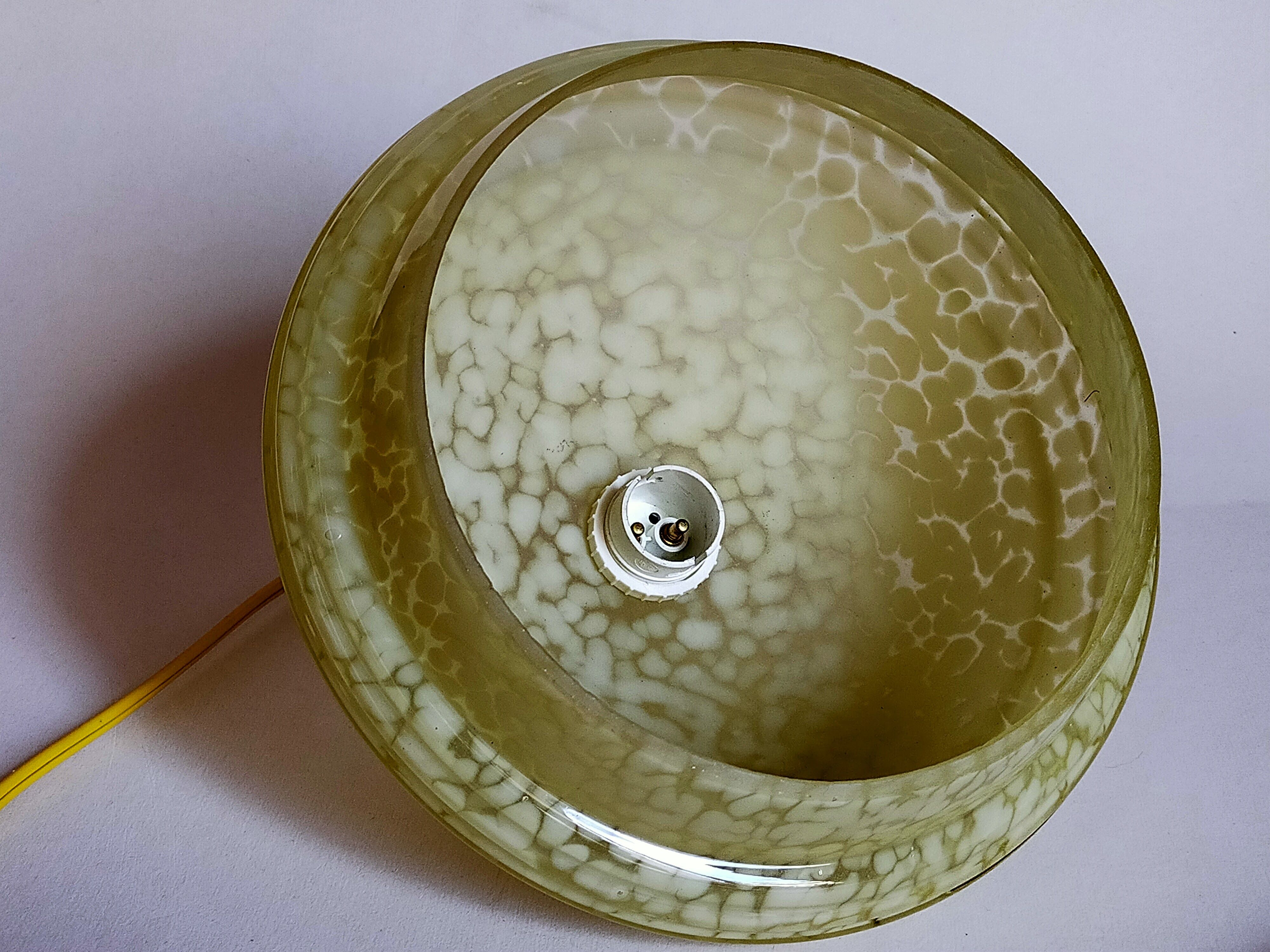 Clichy Glass Art-Deco Suspension