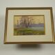 Henri Rosier, Ponds of Ville d'Avray. Oil on framed paper.