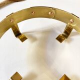 Copper and brass serving dish, M. Delalande, Villedieu, France