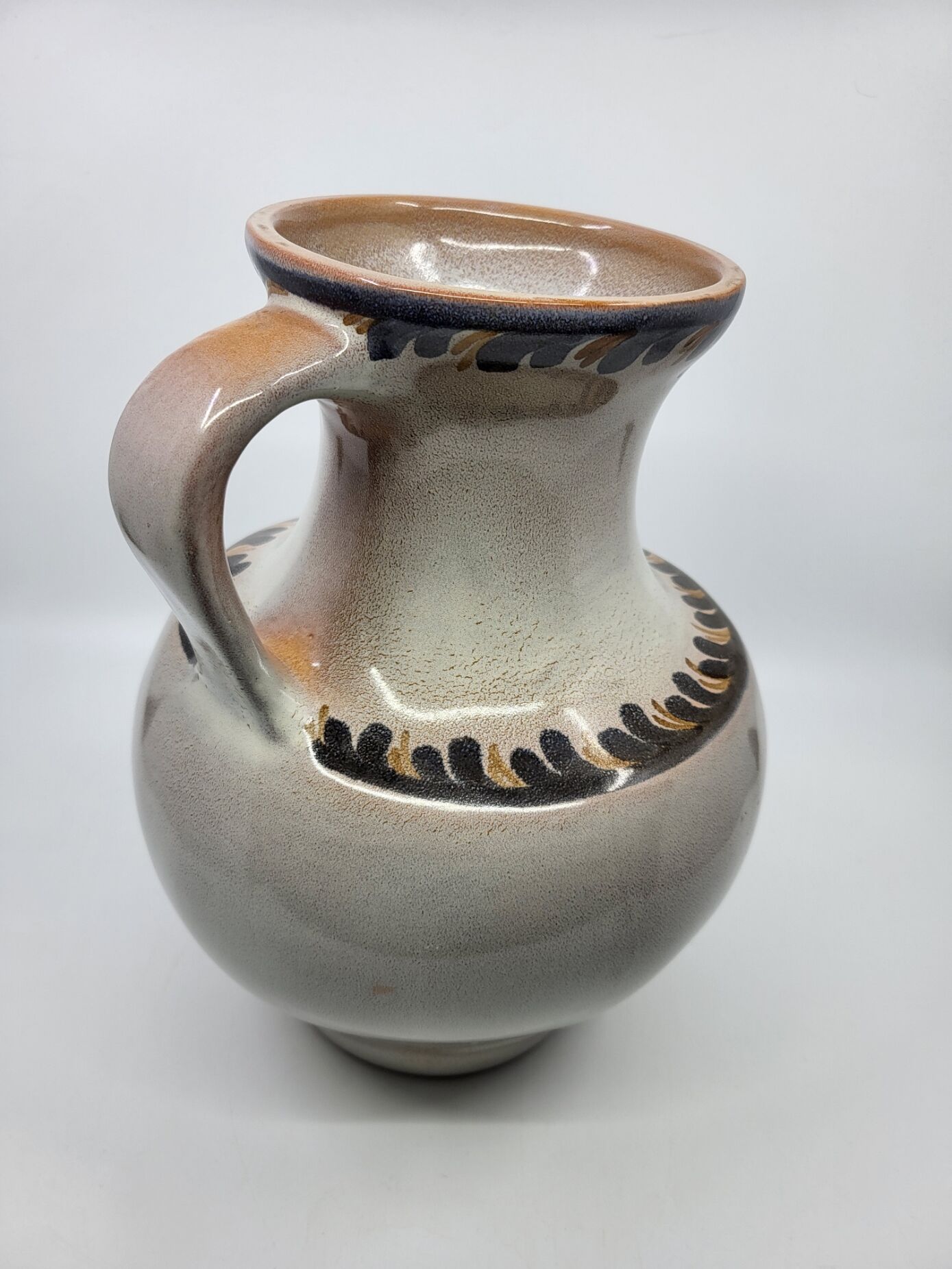 Vase, Jug Jean de Lespinasse (JdL) Hand Decorated France Vintage