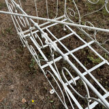 Folding child's bed with wrought iron canopy or romantic garden bench 19th