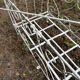 Folding child's bed with wrought iron canopy or romantic garden bench 19th