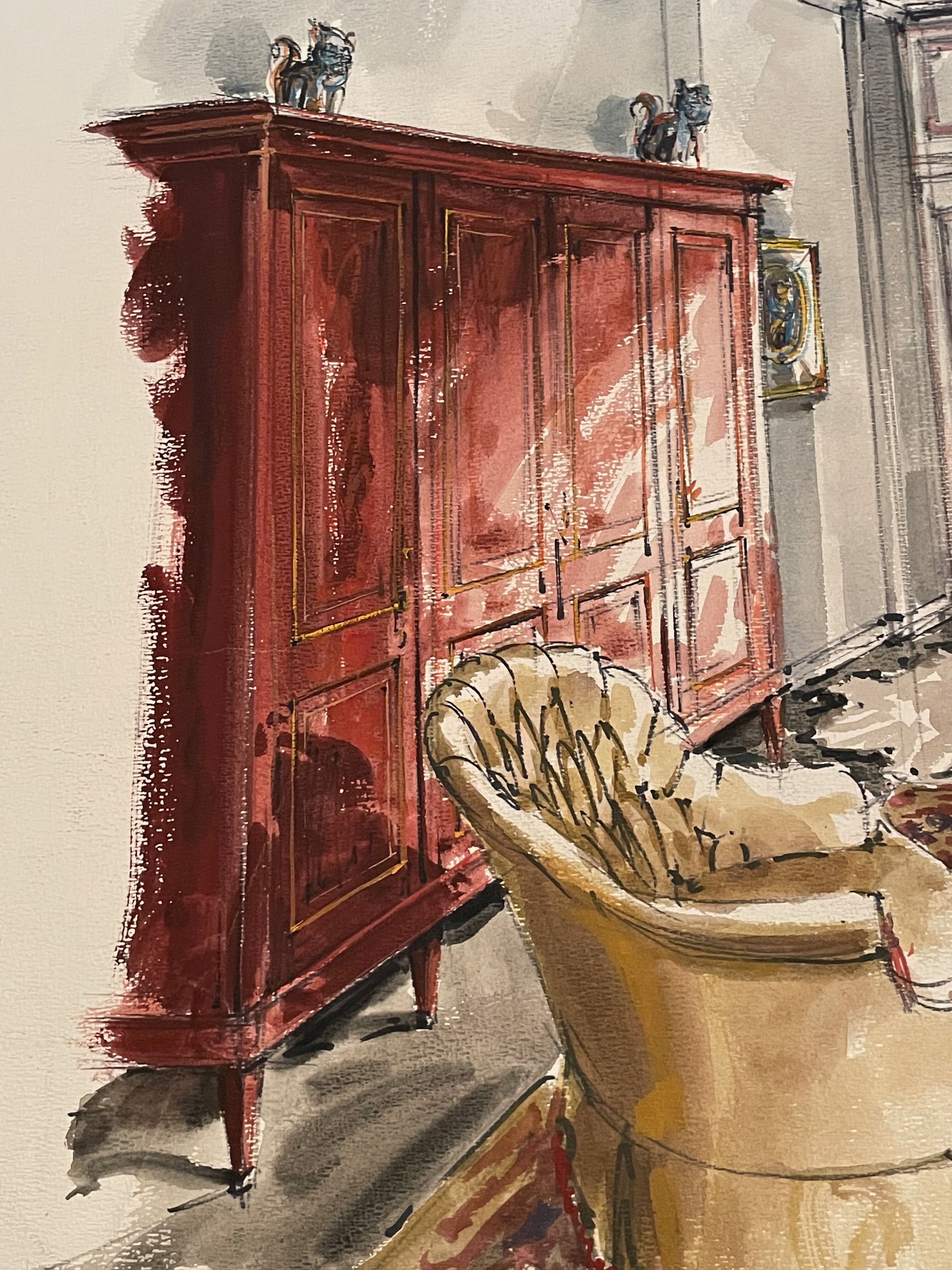 Painting decorative art interior architecture 30-50s