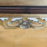 Antique wooden cheval mirror