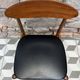1960s Scandinavian chair in black vinyl