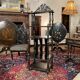 Napoleon III music or sheet music cabinet in blackened wood