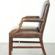 Chaise Gainsborough en cuir de vachette en bois avec une apparence époustouflante.