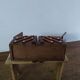 Wooden sewing cart