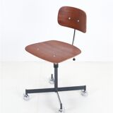 Kevi office chair by Jørgen Rasmussen / Teak / 1960s / Mid-century Danish modern design