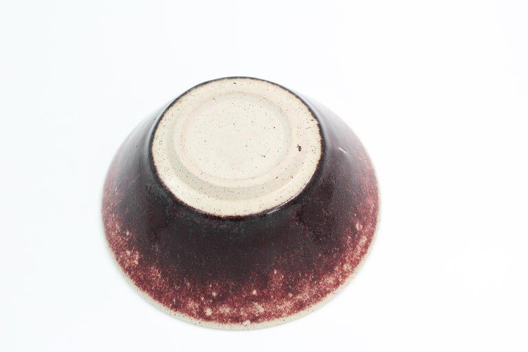 Ceramic bowl by Sven Hofverberg for Hunganus 1969