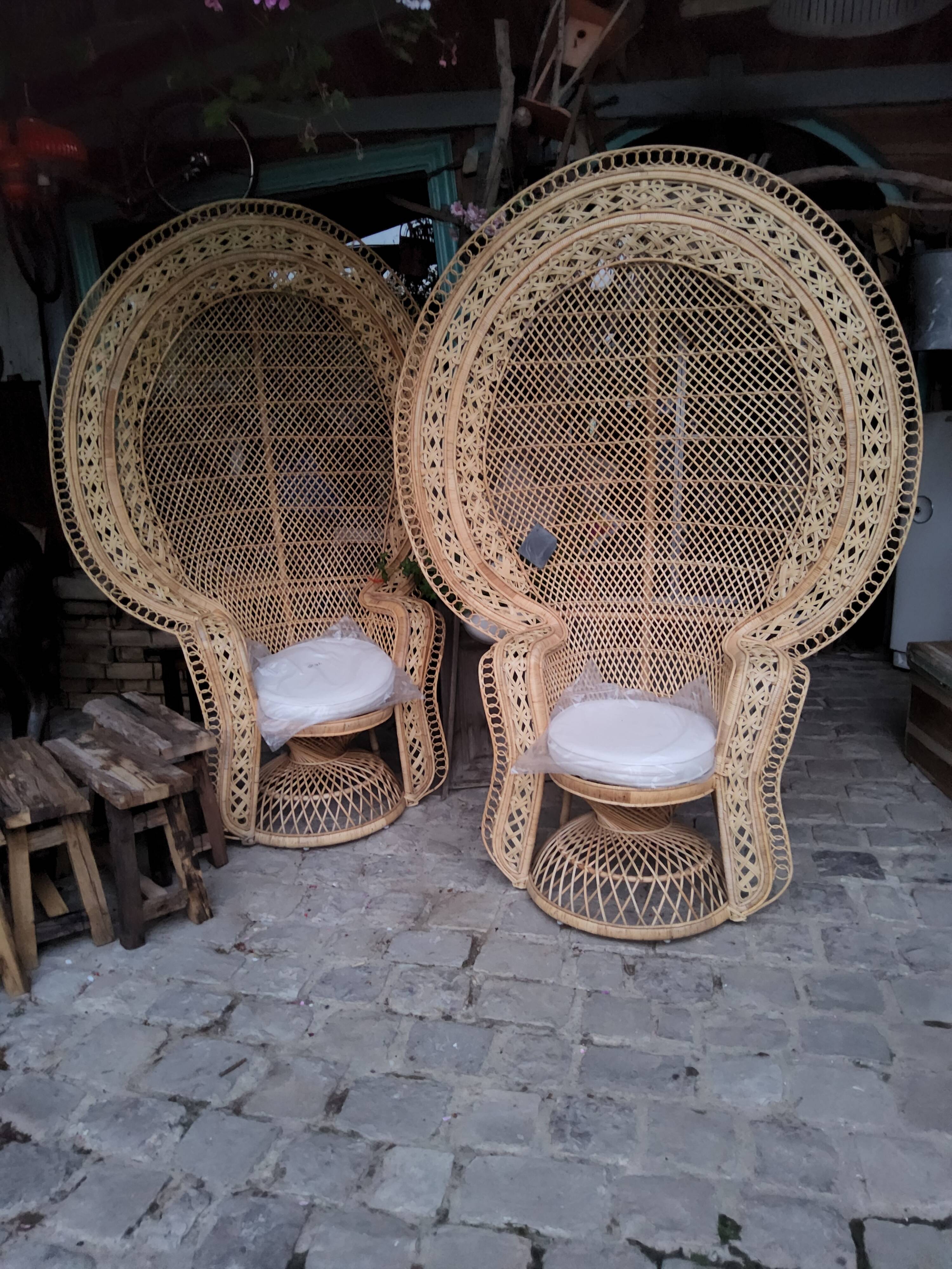 Pair of Emmanuelle armchairs