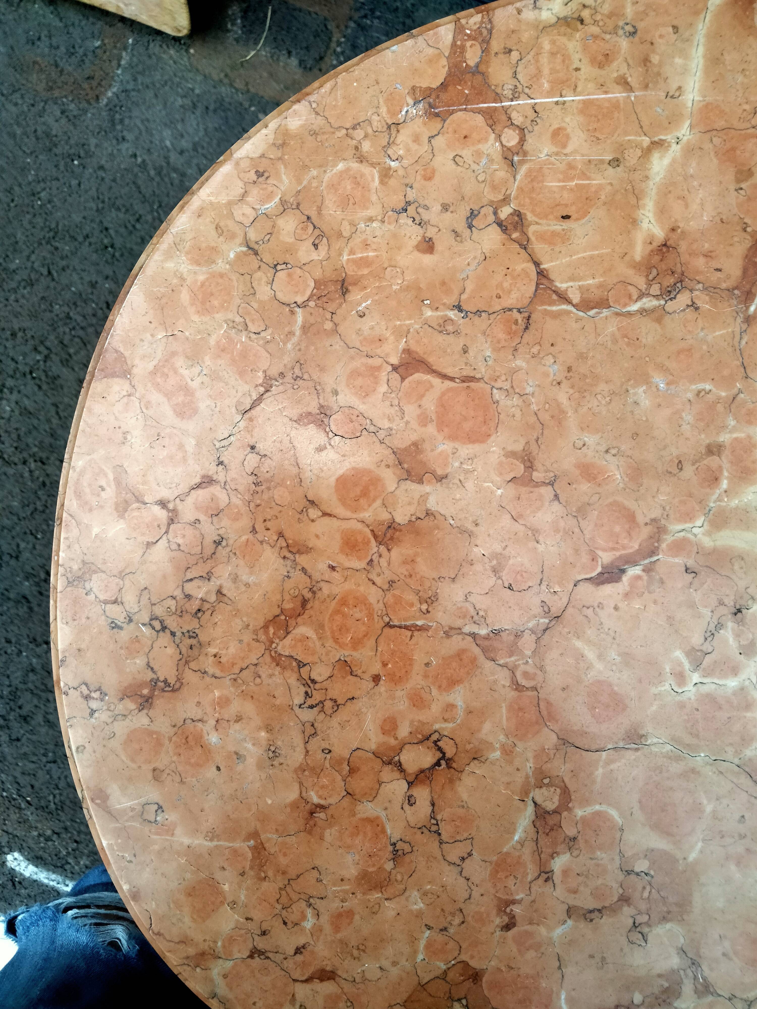 Chest of drawers old marquetry marble top style louis xvi