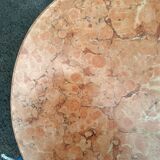 Chest of drawers old marquetry marble top style louis xvi