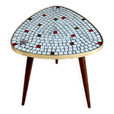 Vintage mosaic table Opal Germany, coffee table, 60's interior