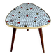 Vintage mosaic table Opal Germany, coffee table, 60's interior