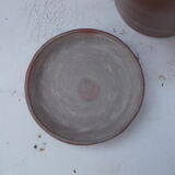 Old sandstone pot and its lid