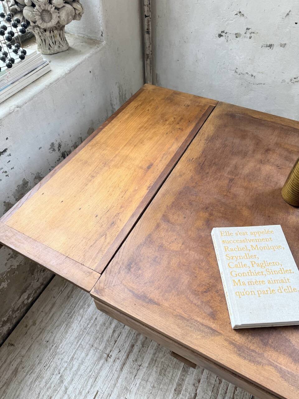 Table de repas chêne 1940 Dudouyt 240cm