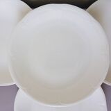 4 vintage porcelain flat plates