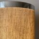 Lampe vintage  33 cm en bois et chrome années 70