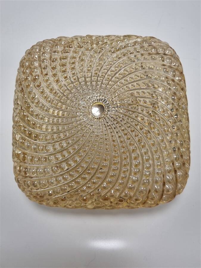 Iridescent glass ceiling light