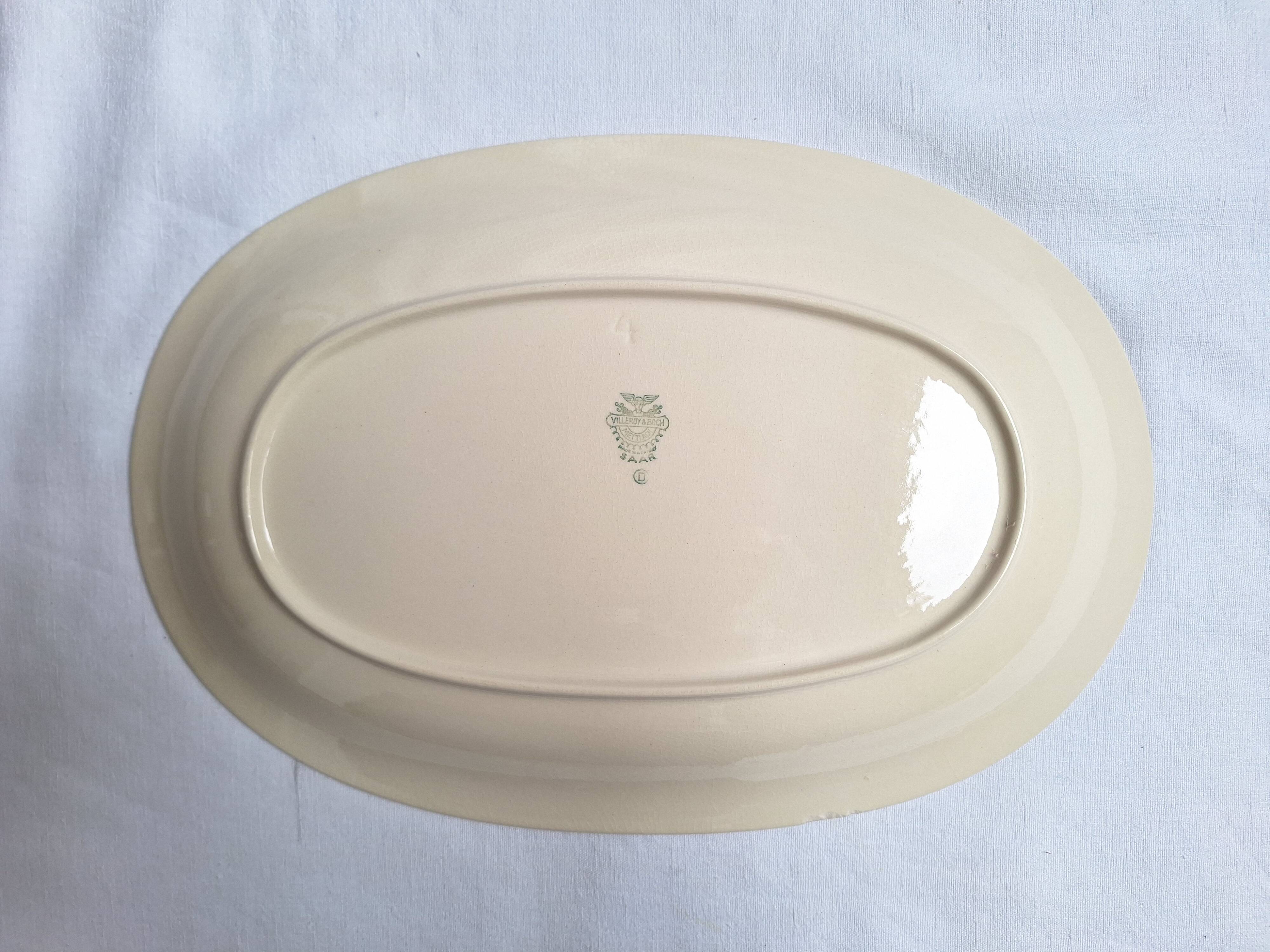 Oval plate Villeroy & Boch yellow