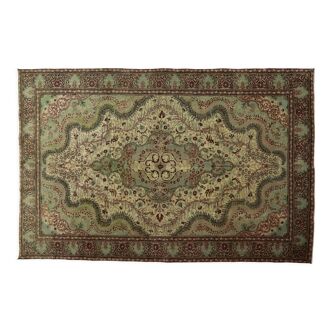 Anatolian handmade vintage rug 283 cm x 192 cm
