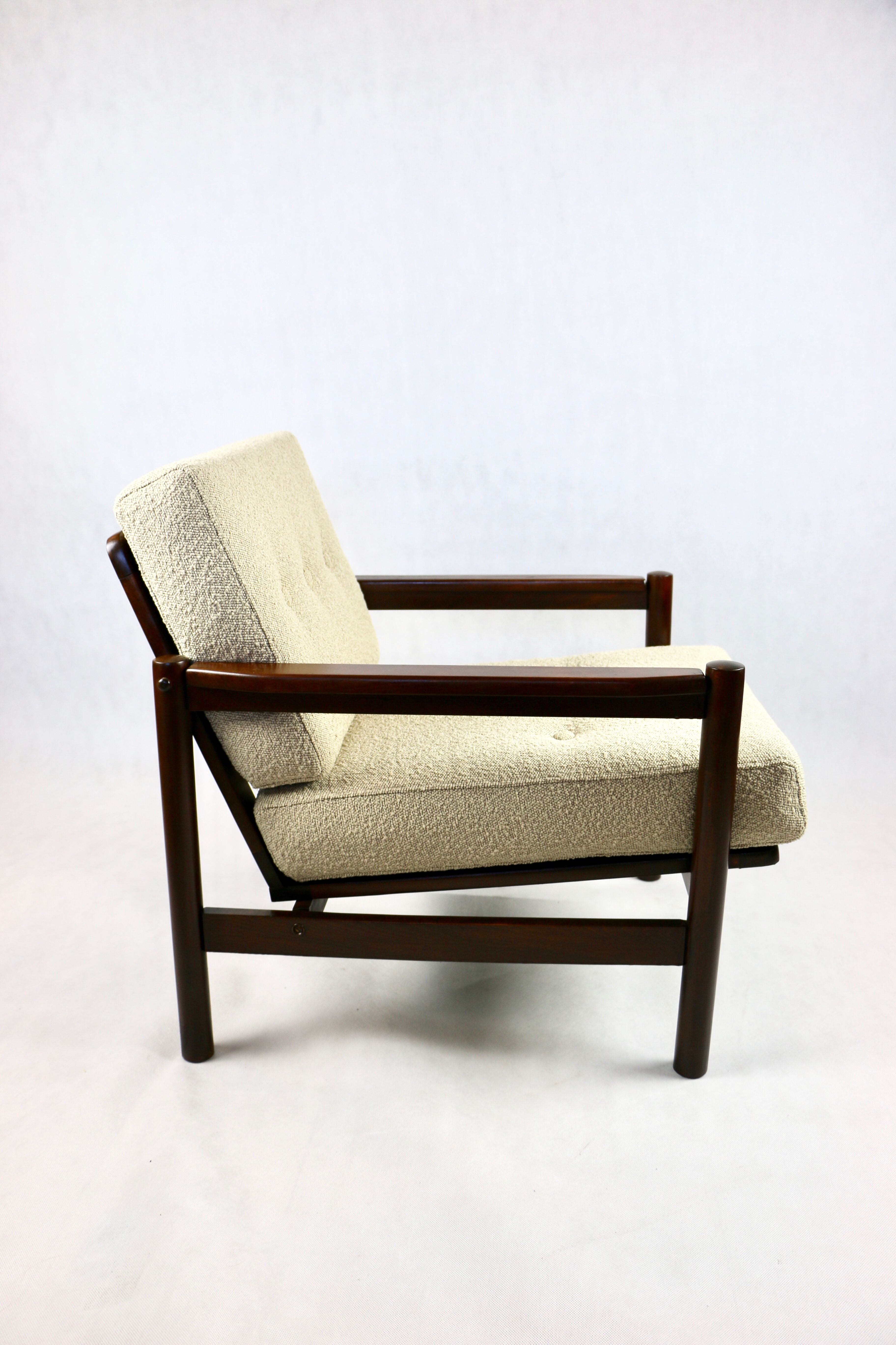 Fauteuil vintage en beige, années 1970