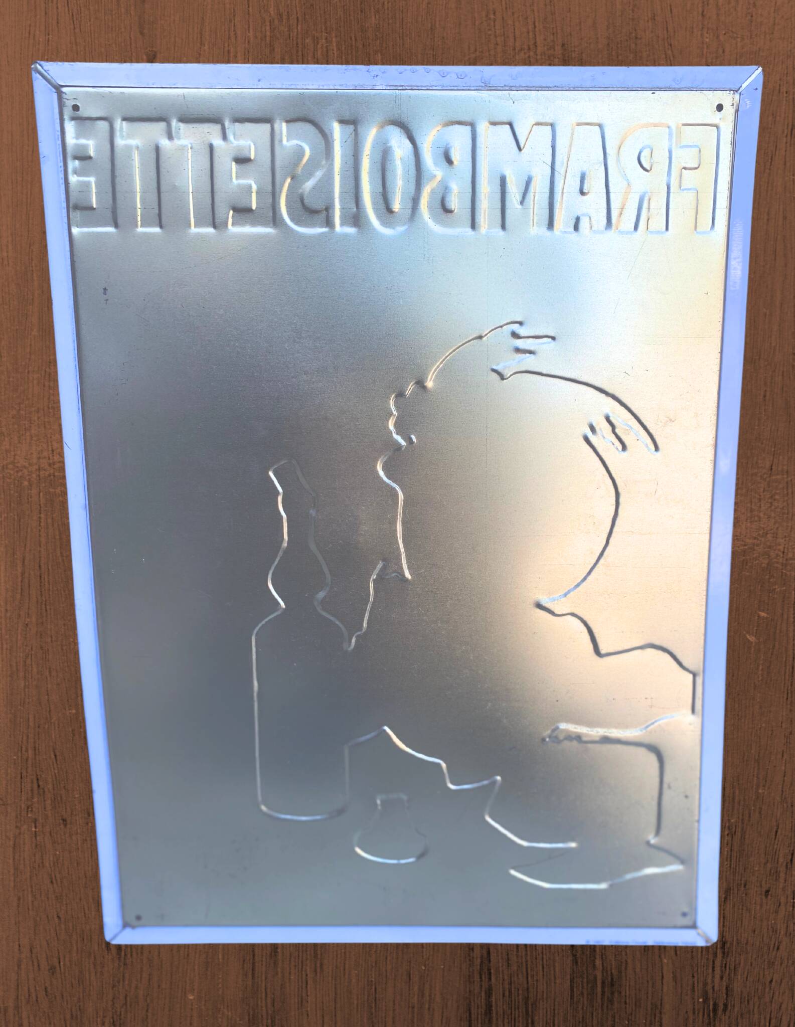 La Framboisette advertising plaque