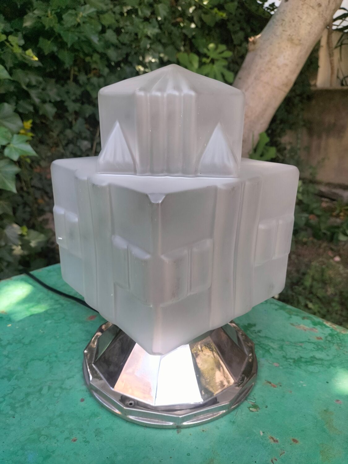 Art Deco table lamp "skyscraper"