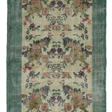 Turkish Anatolian Handmade Vintage Area Rug 194 cm x 109 cm