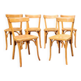 6 Baumann chairs no. 55, 1950s