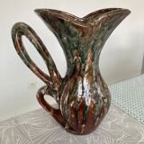 Vase with handle pottery Sars Maine