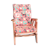 1950s wood reclining chair