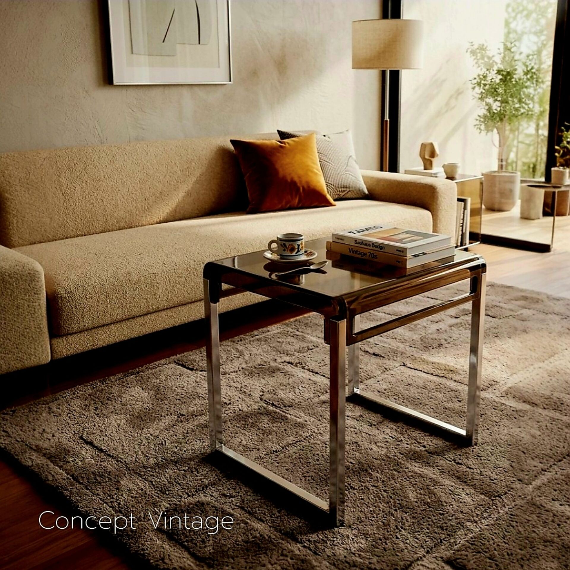 Vintage side table by Marc Berthier for Prisunic – Circa 1970