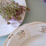 Set of opaque porcelain plates 'Raphael' from the French manufacturer Digoin-Sarreguemines