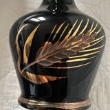 Vase bleu doré