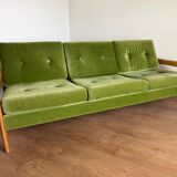 Vintage 3-seater convertible sofa – Eugen Schmidt / Soloform style